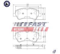 BRAKE PAD SET DISC BRAKE FT29545 FOR FORD TRANSIT/CUSTOM/V362/Bus/Van/V363 2.2L