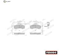 FERODO FVR287 Brake pad set