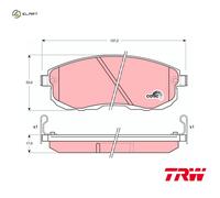TRW GDB1003 Brake pad set