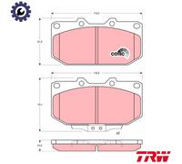 Brake pads GDB1006 TRW for NISSAN FAIRLADY Z