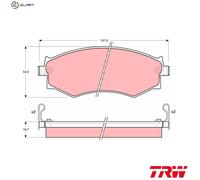 BRAKE PAD SET DISC BRAKE GDB1008 FOR INFINITI FORD AUSTRALIA NISSAN 2.0L 4cyl