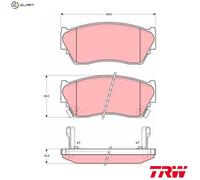 TRW Brake Pad Set GDB1012 - Disc Brake - Fits Nissan Sunny III, 100NX, Pulsar V