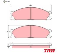 BRAKE PAD SET DISC BRAKE GDB1017 FOR NISSAN BIG/M/FRONTIER/Platform/Chassis 2.0L