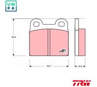 TRW Automotive AfterMarket GDB102 Brake Pad