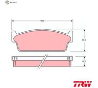 TRW GDB1021 Brake pad set