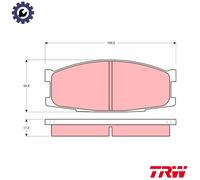 BRAKE PAD SET DISC BRAKE GDB1022 FOR MITSUBISHI 4M42-0AT 3.0L 4M40-2AT 2.8L