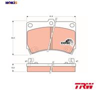 TRW GDB1024 Brake pad set