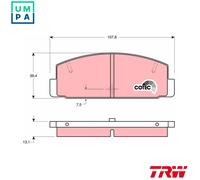 TRW GDB1027 Brake pad set