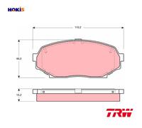 BRAKE PAD SET DISC BRAKE GDB1028 FOR MAZDA MX-5/MIATA/ROADSTER/ BPF1 1.8L 4cyl