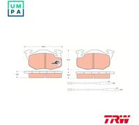 TRW Front Disc Brake Pads GDB1033 – Genuine – Fits Citroën / Peugeot MEGA