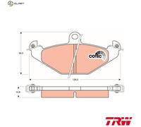 TRW Disc Brake Pads GDB1041 - for Renault, Lotus, Chrysler