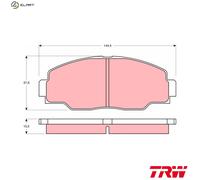 BRAKE PAD SET DISC BRAKE GDB1042 FOR TOYOTA DYNA/150/Platform/Chassis 2.5L 4cyl