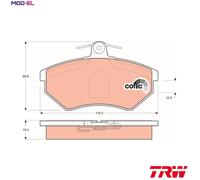 BRAKE PAD SET DISC BRAKE GDB1044 FOR VW PANEL/II/Box/Body/MPV VAN/CADDY GOLF 80