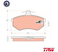 BRAKE PAD SET DISC BRAKE GDB1048 FOR VW SANTANA PANEL/II/Box/Body/MPV VAN 1.4L