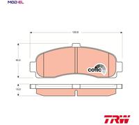 TRW GDB1059 Brake pad set