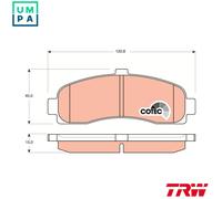 TRW GDB1059 Brake pad set