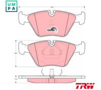 TRW Brake Pads Front (R90) GDB1064 - Disc Brake Set for Jaguar/Daimler XJ 81, XJ 40 Sedan