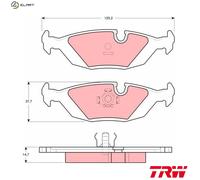 TRW GDB1068 Brake pad set