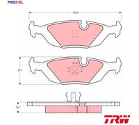TRW GDB1068 Brake pad set