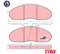 BRAKE PAD SET DISC BRAKE GDB1077 FOR RENAULT MASTER/Bus/Van NISSAN TRADE 2.1L
