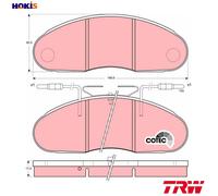 Genuine TRW Front Disc Brake Pads - GDB1077