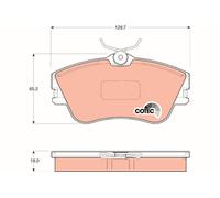BRAKE PAD SET, DISC BRAKE GDB1092