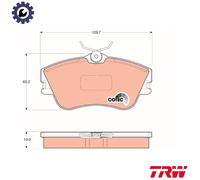 BRAKE PAD SET DISC BRAKE GDB1092 FOR VW CARAVELLE/EUROVAN/IV/Bus/TRANSPORTER