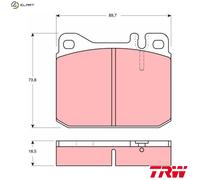 TRW Brake Pads (Front) (Non-R90) - GDB1103