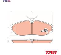 TRW GDB1113 Brake pad set