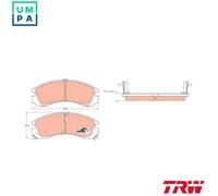 TRW Brake Pad Set GDB1126