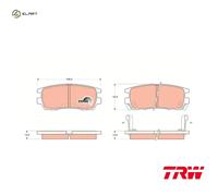 BRAKE PAD SET DISC BRAKE GDB1127 FOR MITSUBISHI SPORT/MONTERO/PAJERO/WAGON L