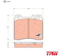 TRW Brake Pads Front GDB113 R90 for Mercedes-Benz S‑Class (C140/W140)