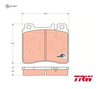 BRAKE PAD SET DISC BRAKE GDB113 FOR MERCEDES-BENZ OM 606.961 3.0L 6cyl S-CLASS