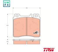 TRW Brake Pads Front GDB113 R90 for Mercedes-Benz S‑Class (C140/W140)