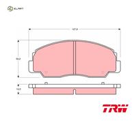 BRAKE PAD SET DISC BRAKE GDB1134 FOR DAIHATSU FEROZA/Hard/Top/Soft SPORTRAK 1.6L
