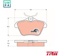 Rear Brake Pads Set Alfa Romeo Lancia:156,166,KAPPA,164 77362257 71712910