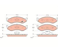 BRAKE PAD SET, DISC BRAKE GDB1153