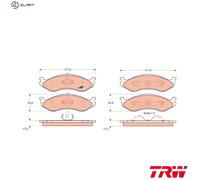 TRW Brake Pads GDB1153 – Front, for JEEP and KIA