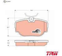 TRW Brake Pads Set GDB1155 SFP100490 – Rear for Range Rover Mk2 P38A 4.6 (1994–2002)