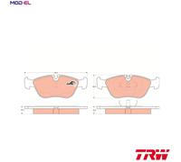 TRW GDB1159 Brake pad set