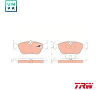 TRW GDB1159 Brake pad set