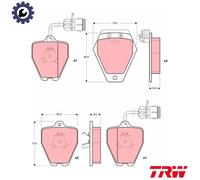 BRAKE PAD SET DISC BRAKE GDB1162 FOR AUDI 100 A6/S6 A8/S8 AAN 2.2L 5cyl A6 2.5L