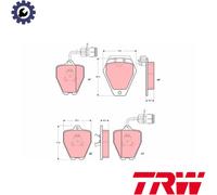 BRAKE PAD SET DISC BRAKE GDB1162 FOR AUDI A8D2A6C4 ARU/AYS/AVP/BCS/AQH 4.2L 8cyl