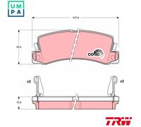 BRAKE PAD SET DISC BRAKE GDB1168 FOR HOLDEN LEXUS TOYOTA CARINA/II/Mk/Liftback