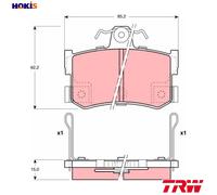 TRW GDB1169 Brake pad set