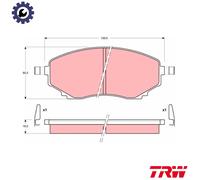 TRW GDB1177 Brake pad set
