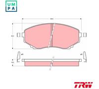 TRW GDB1177 Brake pad set