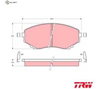 TRW GDB1177 Brake pad set