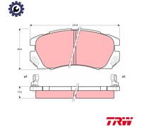 TRW GDB1179 Brake pad set