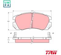 TRW GDB1179 Brake pad set